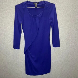 Diane Von Furstenberg Patera In Periwinkle Blue Draped Fitted Sheath Dress